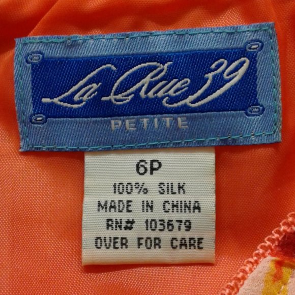 LA RUE 39  PETITE Women  SILK  Skirt 6P - Picture 3 of 8